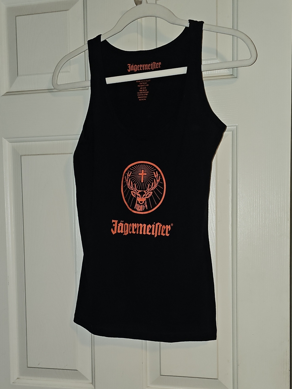 Jagermeister Black Tank Top with Orange Logo
